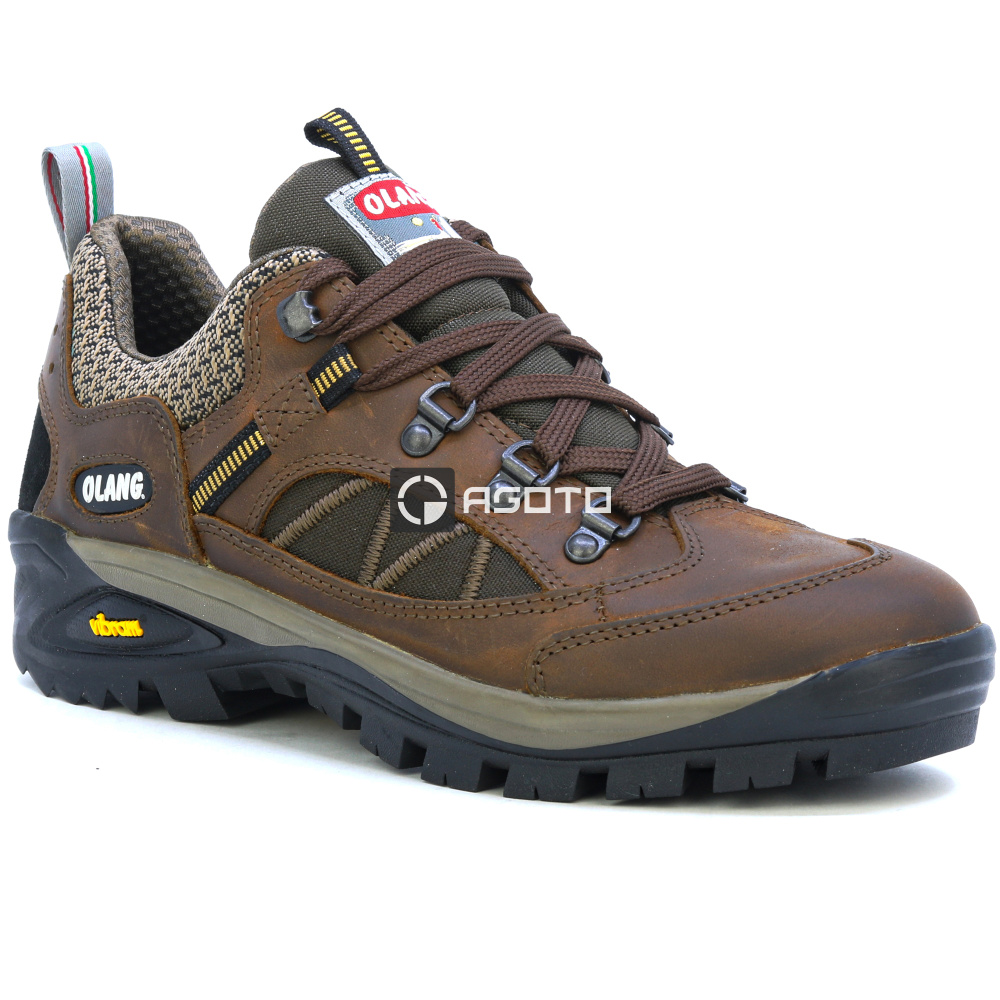 detail OLANG Cadore 85 hnědá pánská outdoor obuv membrána Olantex