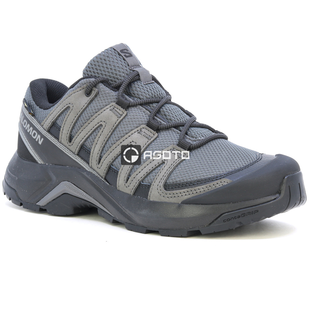 detail SALOMON X-Adventure Recon GTX šedá pánská outdoor obuv membrána Gore-Tex®