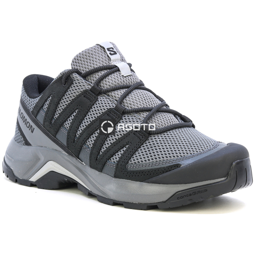 detail SALOMON X-Adventure Recon Clrock černá pánská kožená outdoor obuv