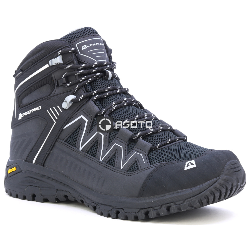 detail ALPINE PRO Gudere černá pánská outdoor obuv PTX membrána