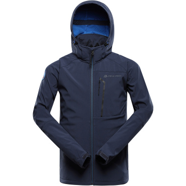 ALPINE PRO Hoor modrá pánská softshell bunda DWR 8000 mm