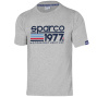 nahlad SPARCO 1977 Motorsport Heritage šedé pánské triko Stretch