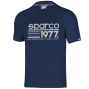 nahlad SPARCO 1977 Motorsport Heritage modré pánské triko Stretch